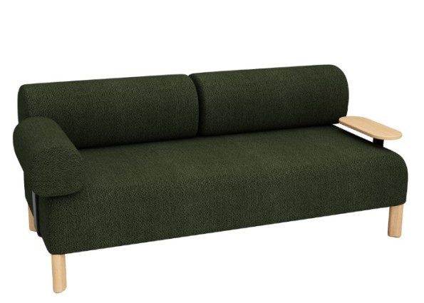 PEBBLE DOUBLE-SIDE TABLE-ARM-GREEN